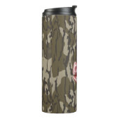 Schattigee Bottomland Camo Esthetische Roze Ribbon Thermosbeker (Gedraaid links)