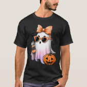 Schattigee Bougie Ghost Coffee Pumpkin Spooky Seas T-shirt (Voorkant)