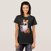 Schattigee Bougie Ghost Coffee Pumpkin Spooky Seas T-shirt (Voorkant volledig)