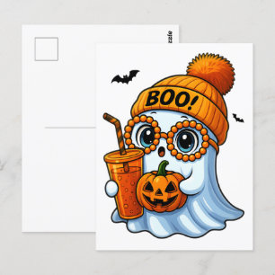 Schattigee Boujee Ghost Halloween   Spooky Chic Ae Briefkaart