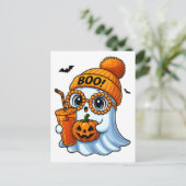 Schattigee Boujee Ghost Halloween | Spooky Chic Ae Briefkaart (Staand voorkant)
