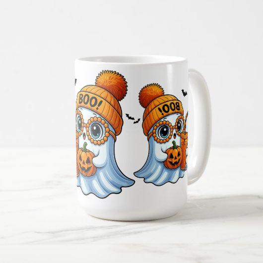 Schattigee Boujee Ghost Koffiemok (Voorkant rechts)