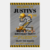 Schattigee bouw 2e verjaardag acryl bord (Voorkant)