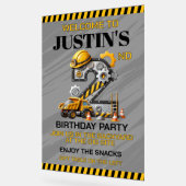 Schattigee bouw 2e verjaardag acryl bord (Hoek)