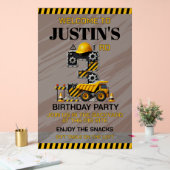 Schattigee bouw 3e verjaardag acryl bord (Huwelijk)