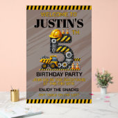 Schattigee bouw 5e verjaardag acryl bord (Huwelijk)