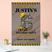 Schattigee bouw 6e verjaardag acryl bord (Huwelijk)