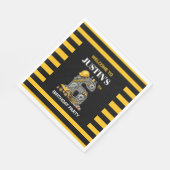 Schattigee Bouw 6e Verjaardag Party Papieren Borde Servet (Hoek)