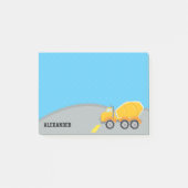 Schattigee Bouw Cement Mixer Truck Vehicles Boys Post-it® Notes (Voorkant)