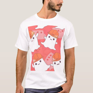 Schattigee bouwvakker spook t-shirt