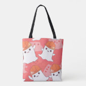 Schattigee bouwvakker spook tote bag (Achterkant)