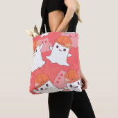 Schattigee bouwvakker spook tote bag (Dichtbij)