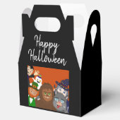 Schattigee bovennatuurlijke Happy Halloween Kostuu Bedankdoosjes (Geopend)