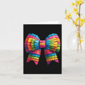 Schattigee Bow Coquette Funny Cinco De Mayo Meisje Kaart (Gele Bloem)