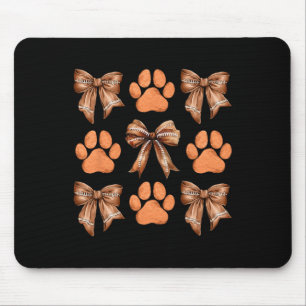 Schattigee Bow Coquette Hondenpoot Print Esthetisc Muismat