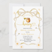 Schattigee Bow Daisy Bee Bride naar Bee Bridal Kaart (Voorkant)