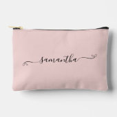 Schattigee Bow Handtekening Naam Blush Etui (Voorkant)