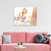 Schattigee Bow Handtekening Naam Foto Canvas Afdruk (Insitu (Woonkamer))