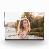 Schattigee Bow Signature Name Fotoblokken (Voorkant)