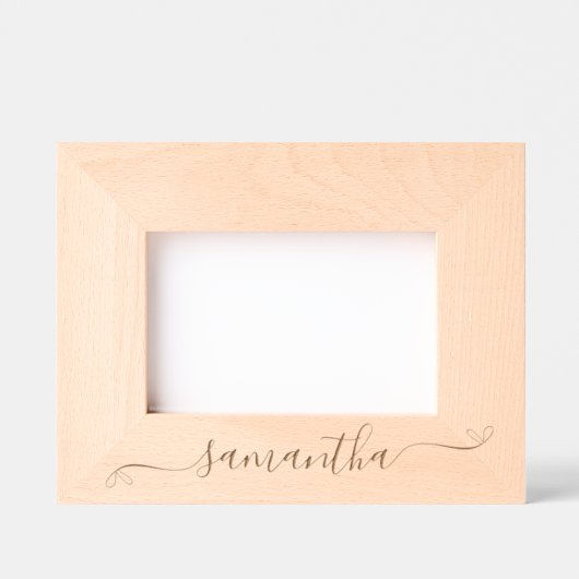 Schattigee Bow Signature Name Gegraveerde Lijstjes (Voorkant)