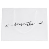 Schattigee Bow Signature Name Groot Cadeauzakje (Voorkant)