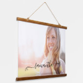 Schattigee Bow Signature Name Hangend Wandkleed (Gebogen)