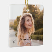 Schattigee Bow Signature Name Keramisch Ornament (Rechts)