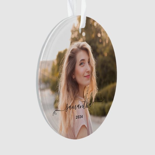 Schattigee Bow Signature Name Ornament (voorkant)