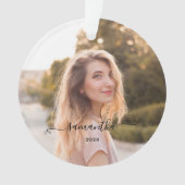 Schattigee Bow Signature Name Ornament (voorkant)