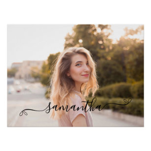 Schattigee Bow Signature Name Perfect Poster