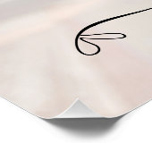 Schattigee Bow Signature Name Perfect Poster (Hoek)