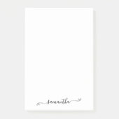 Schattigee Bow Signature Name Post-it® Notes (Voorkant)