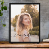 Schattigee Bow Signature Name Poster