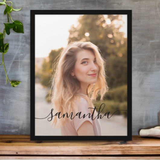 Schattigee Bow Signature Name Poster