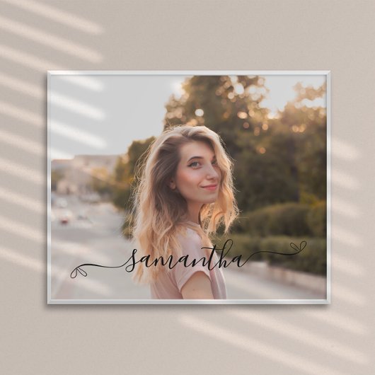 Schattigee Bow Signature Name Poster