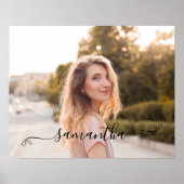 Schattigee Bow Signature Name Poster (Voorkant)