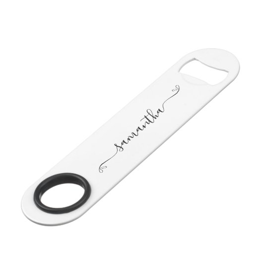 Schattigee Bow Signature Name Speed Flessenopener (Voorkant Gekanteld)