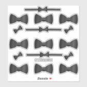 Schattigee Bow Stropdassen Custom-Cut Vinyl Sticke Sticker (Vel)