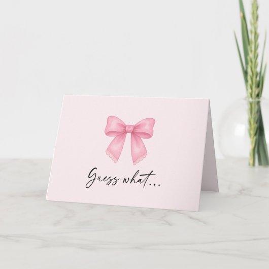 Schattigee Bow Surprise Vakantie Onthullen Kaart (Voorkant)