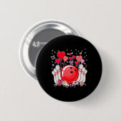 Schattigee Bowling Byll Valentijn Heart Lover Spel Ronde Button 5,7 Cm (Voorkant /achterkant)