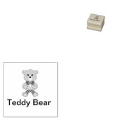 Schattigee Bowtie Teddy Bear Rubberstempel (Gestempeld)