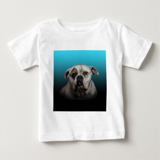 Schattigee Boxer Dog w Blue Black Gradient achterg (Voorkant)