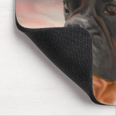 Schattigee Boxer Dog Water Kleur Olieverfschilderi Muismat (Hoek)