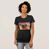 Schattigee Boxer Dog Water Kleur Olieverfschilderi T-shirt (Voorkant volledig)