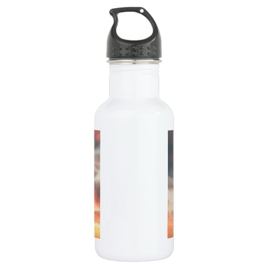 Schattigee Boxer Dog Water Kleur Olieverfschilderi Waterfles (Achterkant)