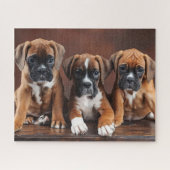 Schattigee Boxer Puppies Legpuzzel (Horizontaal)