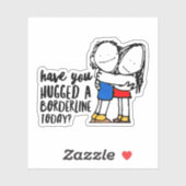 Schattigee BPD Knuffel een Borderline | Schuldgesc Sticker (Vel)