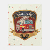 Schattigee brandweerbadge fleece deken (Voorkant)