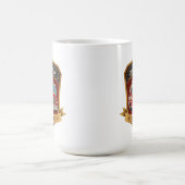 Schattigee brandweerbadge gepersonaliseerd koffiemok (Center)