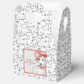 Schattigee Brandweerman Dalmatische Baby shower Bedankdoosjes (Geopend)